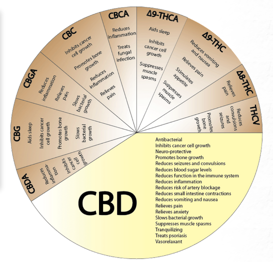 Cannabis Chemical effects chart